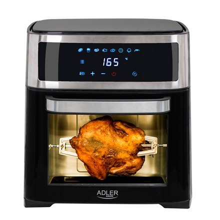 Adler Adler | AD 6309 | Airfryer Oven | Moc 1700 W | Pojemność 13 L | Stal nierdzewna/czarny