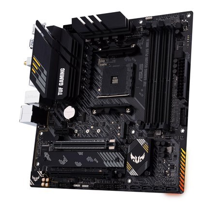Asus Asus | TUF GAMING B550M-PLUS WIFI II | Rodzina procesorów AMD | Gniazdo procesora AM4 | DDR4 | Gniazda pamięci 4 | Liczba złączy