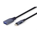 Cablexpert Żeńskie | 4-pinowe USB typu A | Męskie | 24-pinowe USB-C | Szare