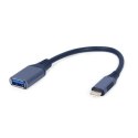 Cablexpert Żeńskie | 4-pinowe USB typu A | Męskie | 24-pinowe USB-C | Szare
