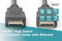 Digitus DIGITUS HDMI Standard connection cable, type A M/M, 2.0m, w/Ethernet, Full HD, gold, bl