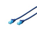 Digitus Digitus | CAT 5e | Kabel krosowy | Skrętka nieekranowana (UTP) | Męski | RJ-45 | Męski | RJ-45 | Niebieski | 0,5 m