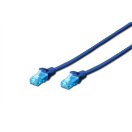 Digitus Digitus | CAT 5e | Kabel krosowy | Skrętka nieekranowana (UTP) | Męski | RJ-45 | Męski | RJ-45 | Niebieski | 0,5 m