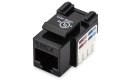 Digitus Digitus | Class E CAT 6 Keystone Jack | DN-93601 | Unshielded RJ45 to LSA | Black | Cable installation via LSA strips, colour co
