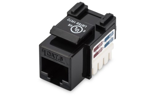 Digitus Digitus | Class E CAT 6 Keystone Jack | DN-93601 | Unshielded RJ45 to LSA | Black | Cable installation via LSA strips, colour co