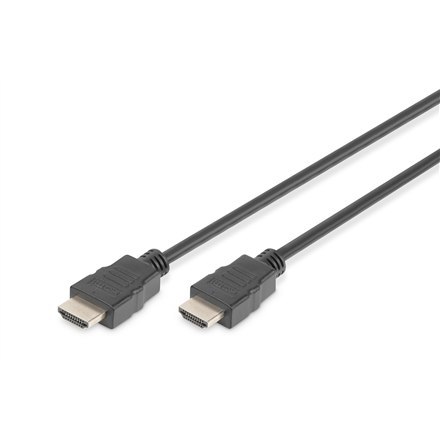 Digitus Digitus | HDMI High Speed with Ethernet | Męski | 19-pinowy HDMI typ A | Męski | 19-pinowy HDMI typ A | 3 m | Czarny