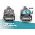 Digitus Digitus | Kabel DisplayPort | Męski | 20-pinowy DisplayPort | Męski | 20-pinowy DisplayPort | 1 m | Czarny