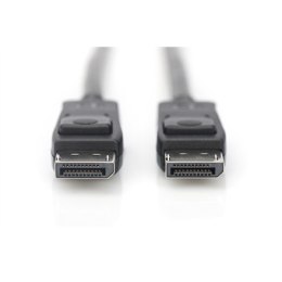 Digitus Digitus | Kabel DisplayPort | Męski | 20-pinowy DisplayPort | Męski | Czarny | 20-pinowy DisplayPort | 1 m