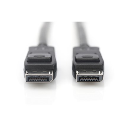 Digitus Digitus | Kabel DisplayPort | Męski | 20-pinowy DisplayPort | Męski | Czarny | 20-pinowy DisplayPort | 1 m