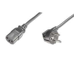 Digitus Digitus | Kabel zasilający | Zasilanie CEE 7/7 | Zasilanie IEC 60320 C13 | 0,75 m | Czarny