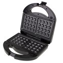 Mesko Opiekacz 3 w 1 Mesko MS 3045 | Moc 750 W | Liczba płyt 3 | Liczba foremek 2 | Średnica | Kolor Czarny/Srebrny