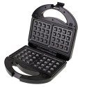 Mesko Opiekacz 3 w 1 Mesko MS 3045 | Moc 750 W | Liczba płyt 3 | Liczba foremek 2 | Średnica | Kolor Czarny/Srebrny