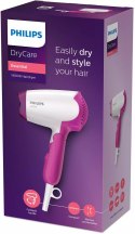 Philips Philips | Suszarka do włosów | BHD003/00 | 1400 W | Liczba ustawień temperatury 2 | Biały/różowy