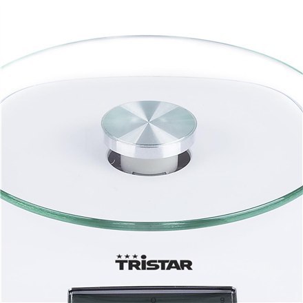 Tristar Waga kuchenna Tristar KW-2445, biała Tristar | Waga kuchenna | KW-2445 | Maksymalna waga (udźwig) 5 kg | Podziałka 1 g | Typ wyś