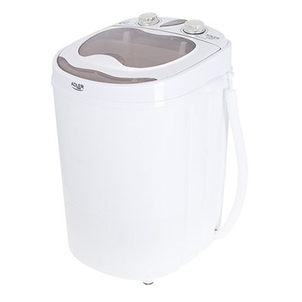Adler Adler | AD 8055 | Mini pralka | Ładowana od góry | Pojemność prania 3 kg | Prędkość obrotowa | Głębokość 37 cm | Szerokość 36 cm