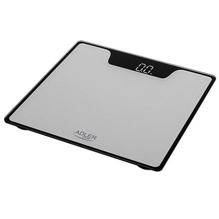 Adler Adler | Waga łazienkowa | AD 8174s | Maksymalna waga (udźwig) 180 kg | Dokładność 100 g | Srebrna