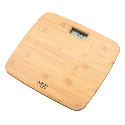 Adler Adler | Waga łazienkowa bambusowa | AD 8173 | Maksymalna waga (udźwig) 150 kg | Dokładność 100 g
