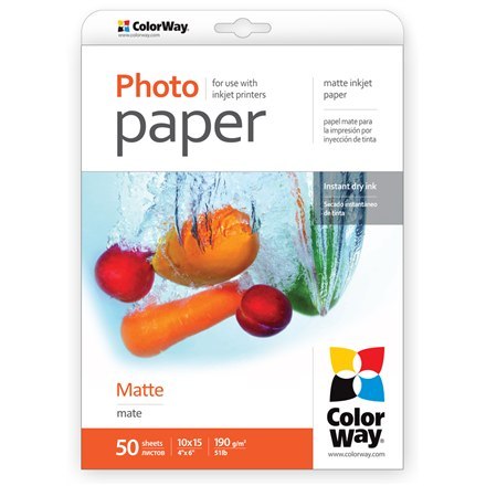 ColorWay ColorWay | 190 g/m² | 10x15 | Matowy papier fotograficzny