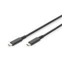 Digitus Digitus | Kabel USB-C | Męski | 24-pinowy USB-C | Męski | Czarny | 24-pinowy USB-C | 0,8 m