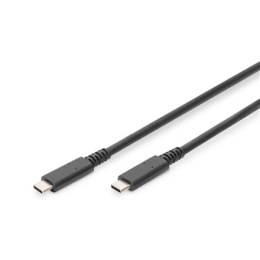 Digitus Digitus | Kabel USB-C | Męski | 24-pinowy USB-C | Męski | Czarny | 24-pinowy USB-C | 0,8 m