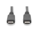 Digitus Digitus | Kabel USB-C | Męski | 24-pinowy USB-C | Męski | Czarny | 24-pinowy USB-C | 0,8 m