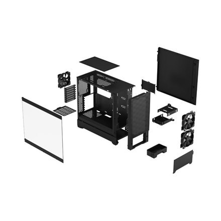 Fractal Design Fractal Design | Pop Air | Side window | Black TG Clear Tint | ATX, mATX, Mini ITX | Power supply included No | ATX