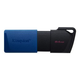 Kingston Kingston | USB 3.2 Flash Drive | DataTraveler Exodia M | 64 GB | USB 3.2 | Czarny/Niebieski