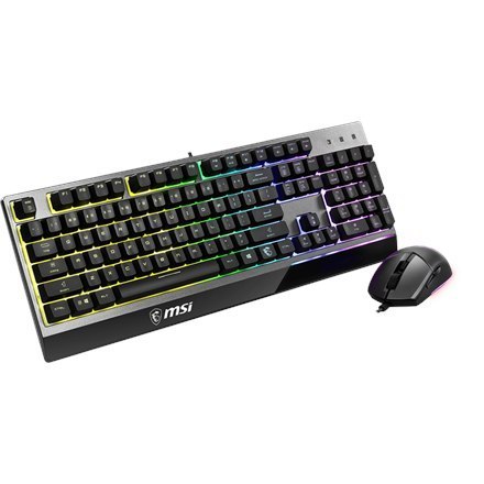 MSI MSI Vigor GK30 COMBO US MSI | Vigor GK30 COMBO | Zestaw klawiatura i mysz | Podświetlenie LED RGB | US | Przewodowy