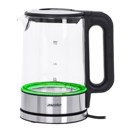 Mesko Mesko | Czajnik | MS 1301b | Elektryczny | 1850 W | 1,7 L | Szkło/stal nierdzewna | Podstawa obrotowa 360° | Czarny