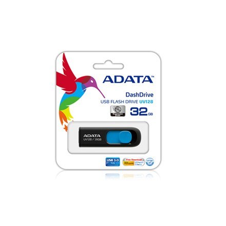 ADATA ADATA | UV128 | 128 GB | USB 3.0 | Czarny/Niebieski