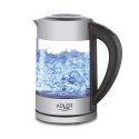 Adler Adler | Czajnik | AD 1247 NEW | Z elektronicznym sterowaniem | 1850 - 2200 W | 1,7 L | Stal nierdzewna, szkło | Obrotowa podstaw