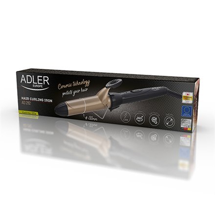 Adler Adler | Lokówka do włosów | AD 2112 | Ceramiczny system grzewczy | Średnica cylindra 32 mm | 55 W | Czarny