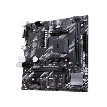 Asus Asus | PRIME A520M-K | Rodzina procesorów AMD | Gniazdo procesora AM4 | DDR4 | Gniazda pamięci 2 | Obsługiwane interfejsy dysków