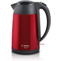 Bosch Bosch | Czajnik | DesignLine TWK3P424 | Elektryczny | 2400 W | 1,7 L | Stal szlachetna | Podstawa obrotowa 360° | Czerwony