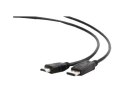Cablexpert Cablexpert | CC-DP-HDMI-3M | Męski | 19 pin HDMI Typ A | Męski | 20 pin DisplayPort | 3 m