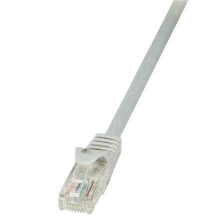 Logilink Logilink | CAT 5e | Kabel krosowy | Skrętka nieekranowana (UTP) | Męski | RJ-45 | Męski | RJ-45 | Szary | 0,5 m