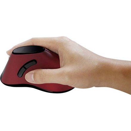 Logilink Logilink | Ergonomiczna mysz pionowa | ID0159 | Optyczna | Bezprzewodowa | Czerwona