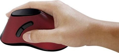 Logilink Logilink | Ergonomiczna mysz pionowa | ID0159 | Optyczna | Bezprzewodowa | Czerwona