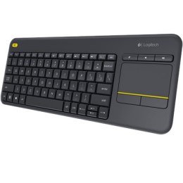 Logitech Logitech | K400 Plus | Klawiatura z gładzikiem | Bezprzewodowa | NL | Czarna | Port USB | 380 g