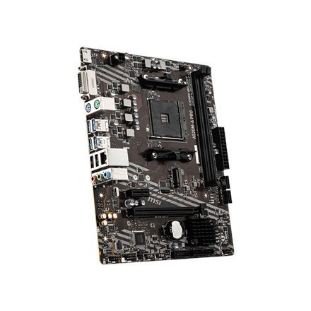 MSI MSI | A520M-A PRO | Rodzina procesorów AMD | Gniazdo procesora AM4 | DDR4 | Gniazda pamięci 2 | Liczba złączy SATA | Chipset AMD