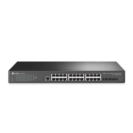 TP-LINK TP-LINK | 24-portowy przełącznik sieciowy 10/100/1000Mb/s do komputerów stacjonarnych | SG3428X | Zarządzany L2+ | Możliwość mon