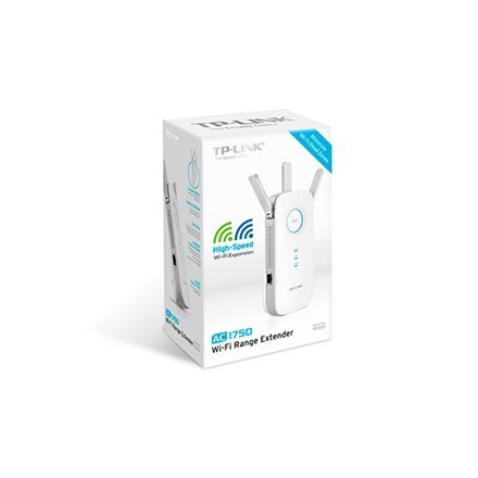 TP-LINK TP-LINK | RE450 | Extender | 802.11ac | 2.4GHz/5GHz | 450+1300 Mbit/s | 10/100/1000 Mbit/s | Porty Ethernet LAN (RJ-45) 1 | MU-M