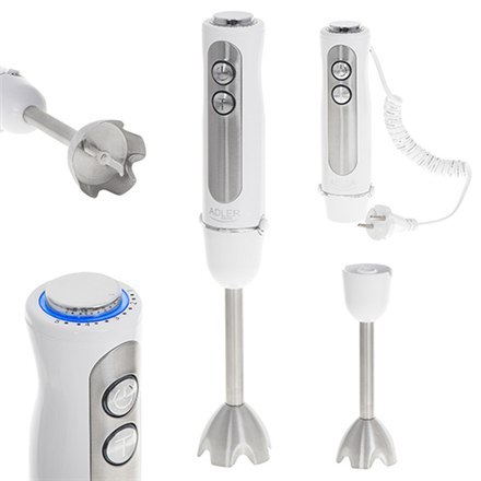 Adler Adler | AD 4625w | Blender ręczny | Blender ręczny | 1500 W | Liczba prędkości 5 | Tryb Turbo | Biały
