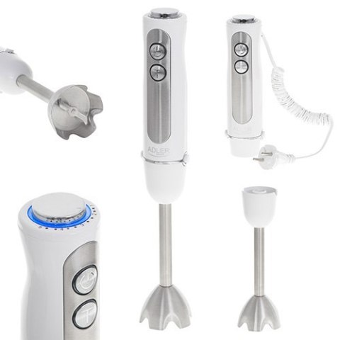 Adler Adler | AD 4625w | Blender ręczny | Blender ręczny | 1500 W | Liczba prędkości 5 | Tryb Turbo | Biały