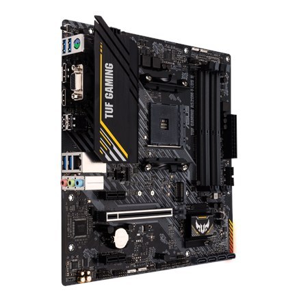 Asus Asus | TUF GAMING A520M-PLUS II | Rodzina procesorów AMD | Gniazdo procesora AM4 | DDR4 DIMM | Gniazda pamięci 4 | Obsługiwane i