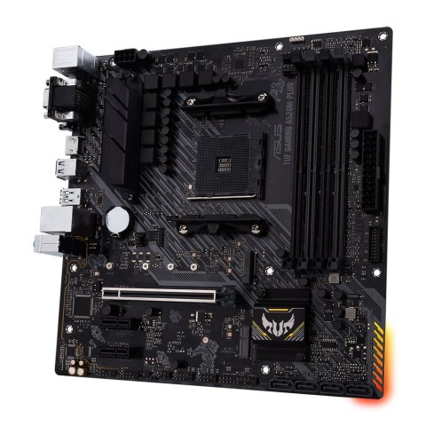 Asus Asus | TUF GAMING A520M-PLUS | Rodzina procesorów AMD | Gniazdo procesora AM4 | DDR4 | Gniazda pamięci 4 | Obsługiwane interfejs