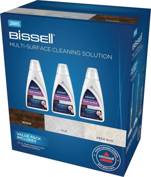 Bissell Bissell Trio Pack, Wielopowierzchniowy detergent, zestaw 3 butelek x 1000 ml