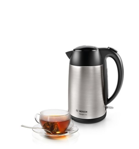Bosch Bosch | Kettle | DesignLine TWK3P420 | Electric | 2400 W | 1.7 L | Stainless steel | 360° rotational base | Stainless steel/Blac
