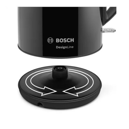 Bosch Bosch | Kettle | DesignLine TWK3P423 | Electric | 2400 W | 1.7 L | Stainless steel | 360° rotational base | Jet black polished