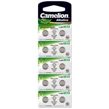 Camelion Camelion | AG10/LR54/LR1130/389 | Bateria Przyciskowa Alkaline | 10 szt.